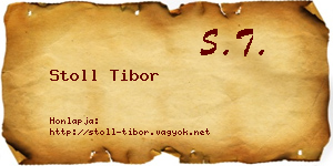 Stoll Tibor névjegykártya